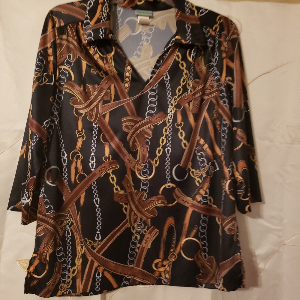 Retro Style Sara Morgan Size M Blouse